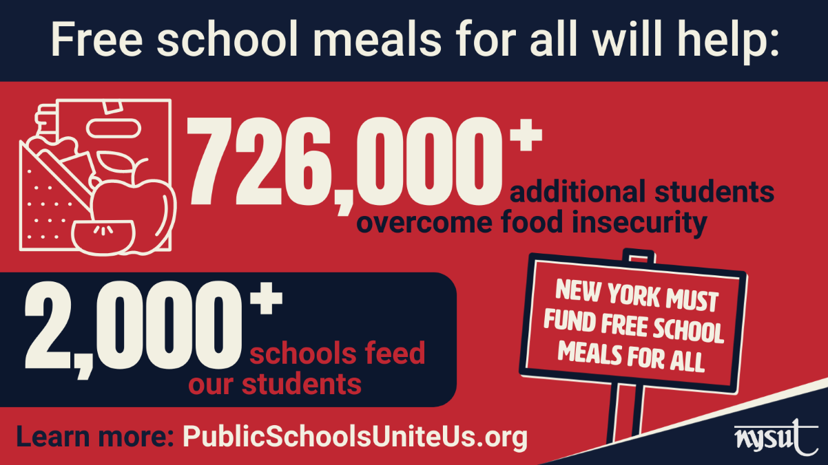 "Healthy School Meals for All" coalition calls for funding to end childhood hunger